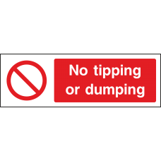 No Tipping Or Dumping- Landscape